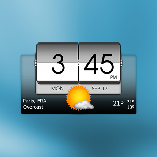 3D Flip Clock - Pogoda